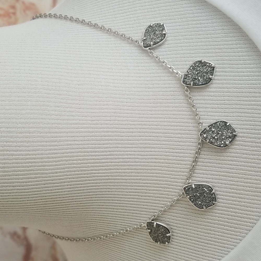New Lucky Brand Diamond Druzy Collar Necklace